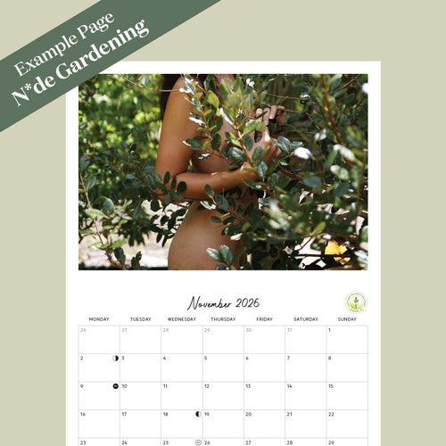 2027 N*de Gardening Calendar